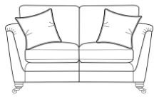 Livingstone Collection 2 Seater Sofa - CLASSIC BACK D Grade Fabric