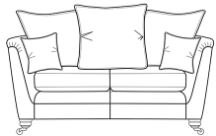 Livingstone Collection 2 Seater Sofa - PILLOW BACK D Grade Fabric