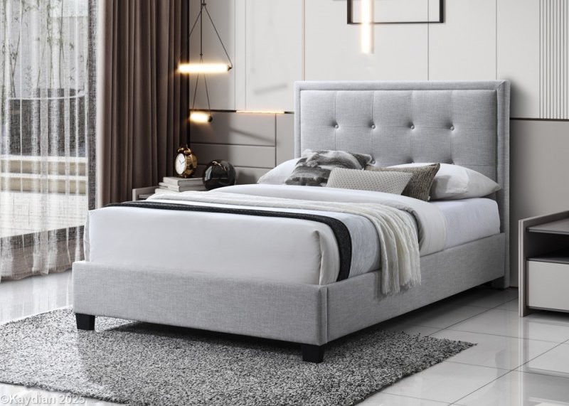 Deco Small Double Bedstead Mambo Stone Fabric