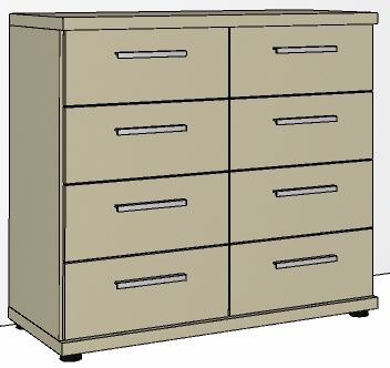 Airedale Collection Chest of drawers 8 drawers