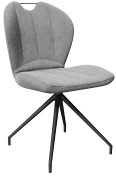 Swivel Dining Chair - Light grey - NEW FABRIC 2025