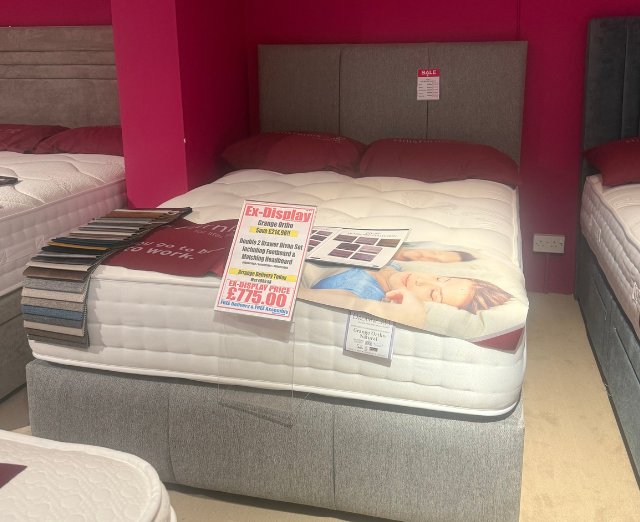 Grange Ortho Double 2 Drawer Divan Set Including Foot board and Headboard