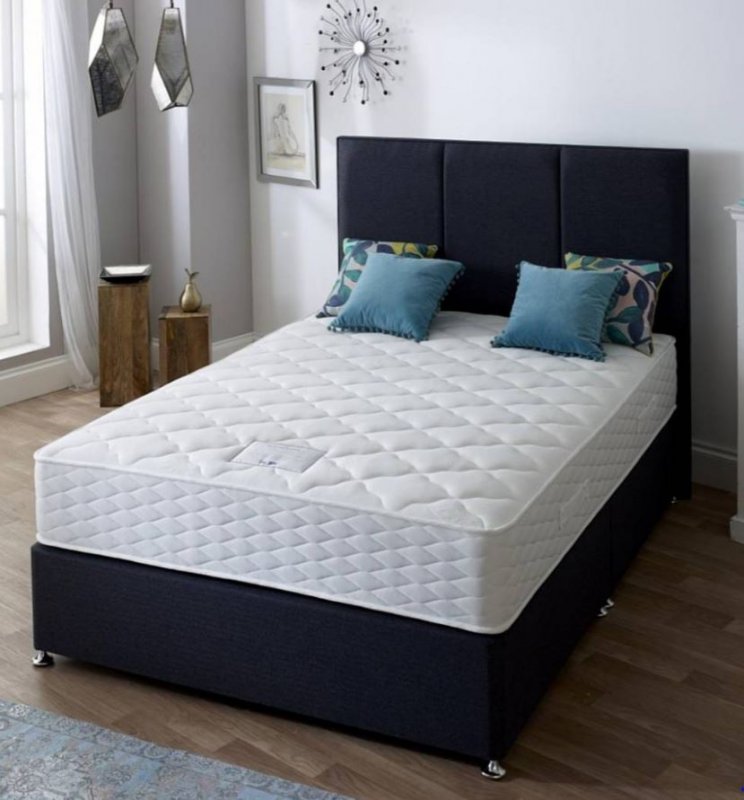Hamley 1000 Superking Luxury End Lift Ottoman Set - VENICE FABRIC - INCLUDING Strutted Headboard