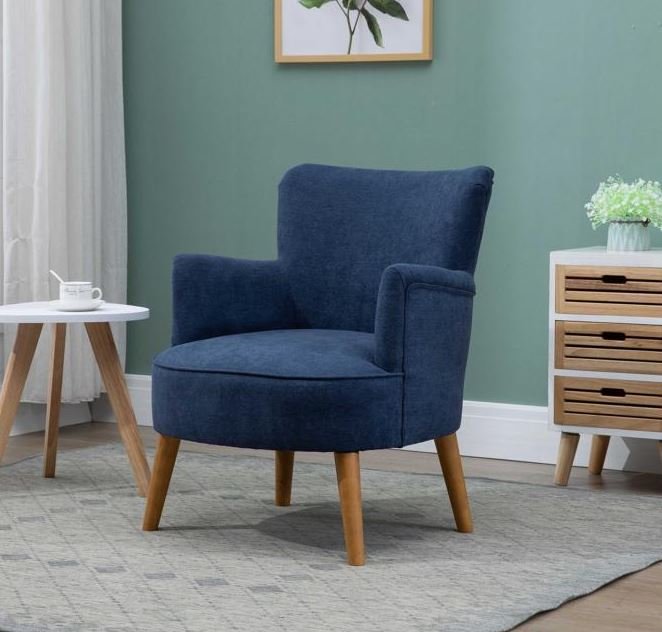 Porada Accent Chair Midnight Blue