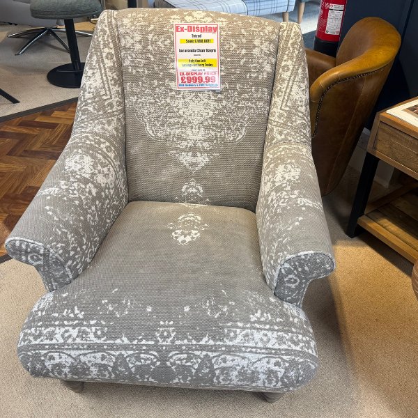 Tetrad Jacaranda Chair In Bagru Fabric