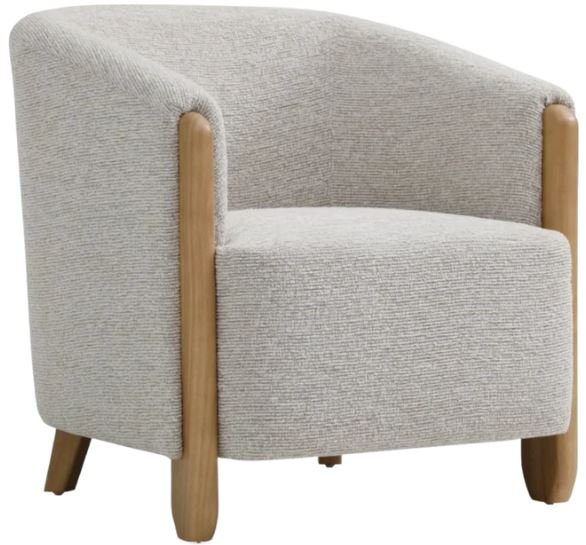 Savoy Accent Chair - Natural Textured Chenille