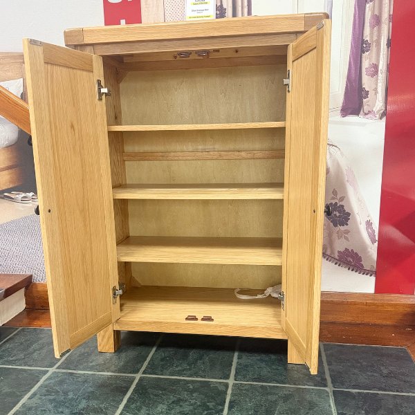 Tenby oak Shoe Storage Unit