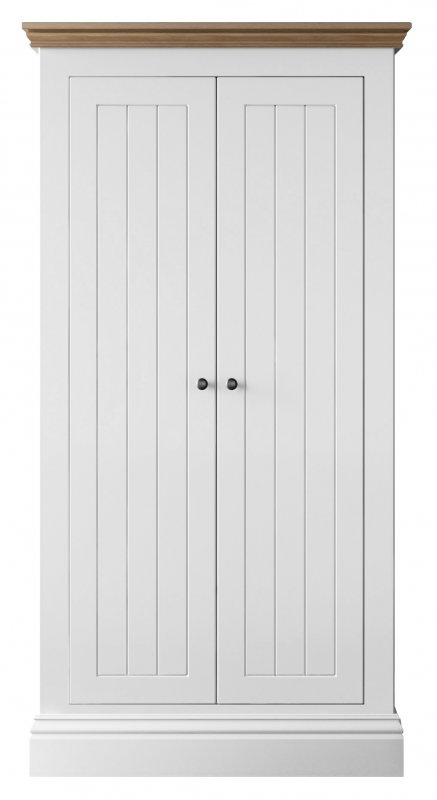 Burford Bedroom Oak Top 2025 2 Door Small All Hanging Robe W 94cm x D 58.3cm x H 196cm