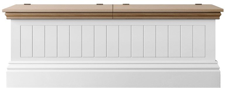Burford Bedroom Oak Top 2025 Large Blanket Box with 2 Soft Close Lids W 154cm x D 47.5cm 