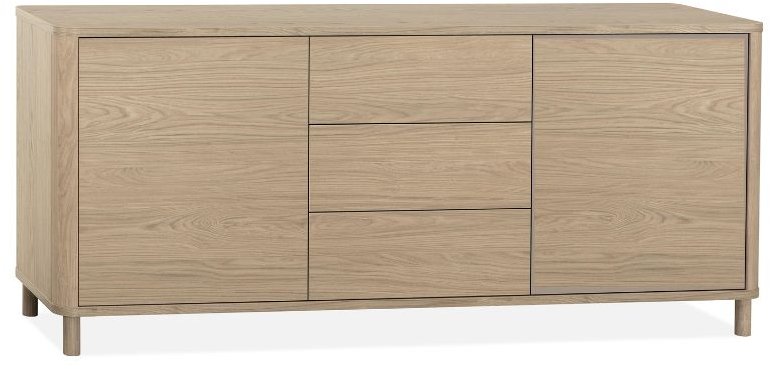 Strasbourg Sideboard 2 Doors - 3 drawers -180cm / Lamulux Misty Oak