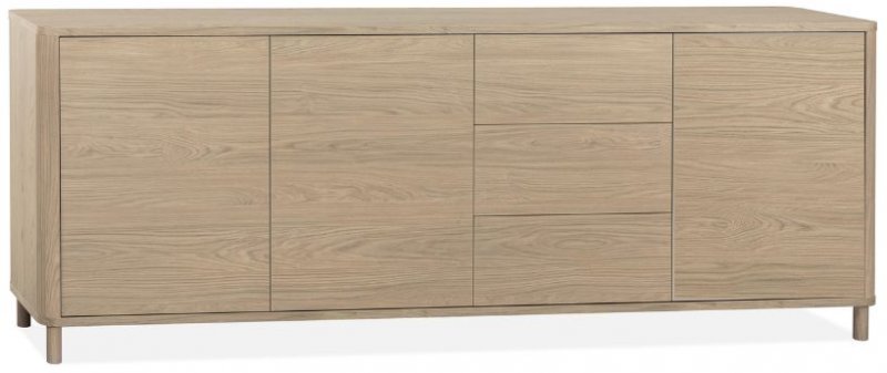 Strasbourg Sideboard 3 Doors - 3 drawers -240cm / Lamulux Misty Oak
