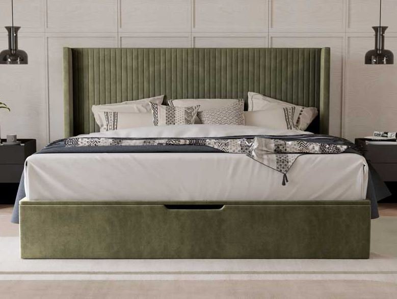 Morston Double Bedstead - Olive