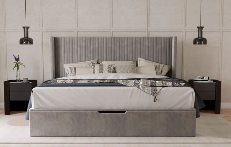 Morston Kingsize Bedstead - Taupe