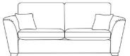 Russo Sofa Collection 3 Seater Sofa Standard Back SE