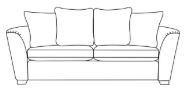 Russo Sofa Collection 3 Seater Sofa Pillow Back SE