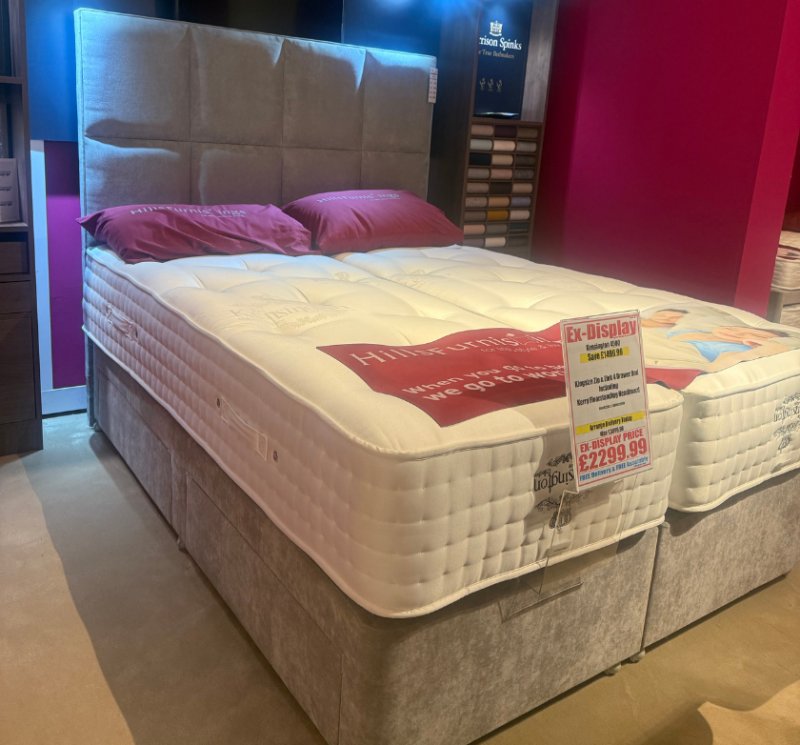 Kensington 4500 Kingsize Zip & Link 4 Drawer Bed & Kerry Headboard