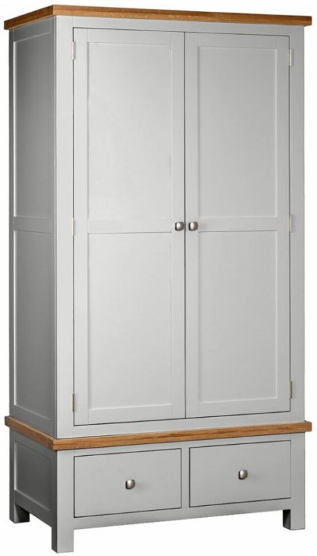 Thetford Double Robe With 2 Drawers / Moon Grey