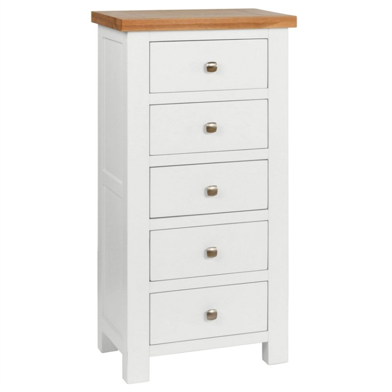 Thetford 5 Drawer Tall Chest  / White