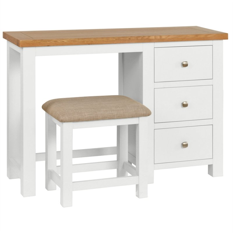 Thetford Dressing Table + Stool  / White