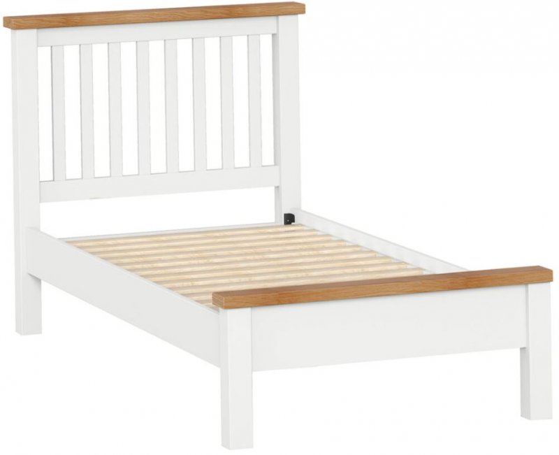 Thetford Single 3'0 Slatted Bedstead With Cap Top  / White