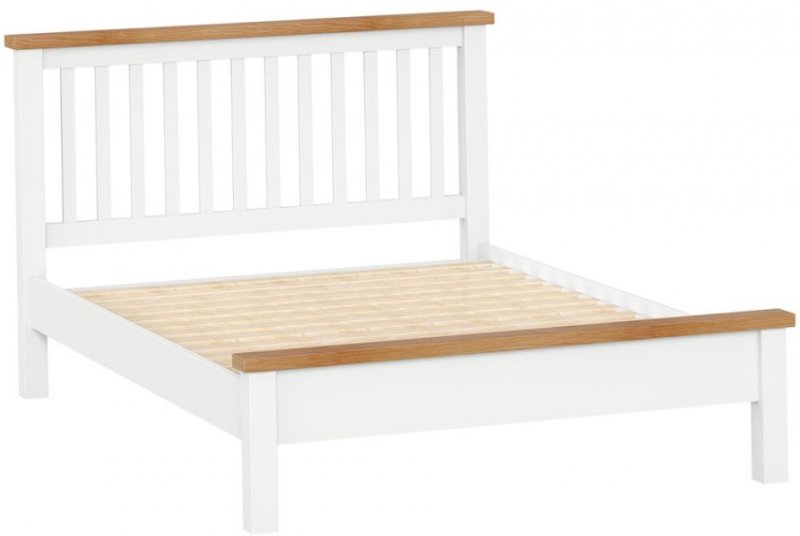 Thetford Double 4'6 Slatted Bedstead With Cap Top  / White