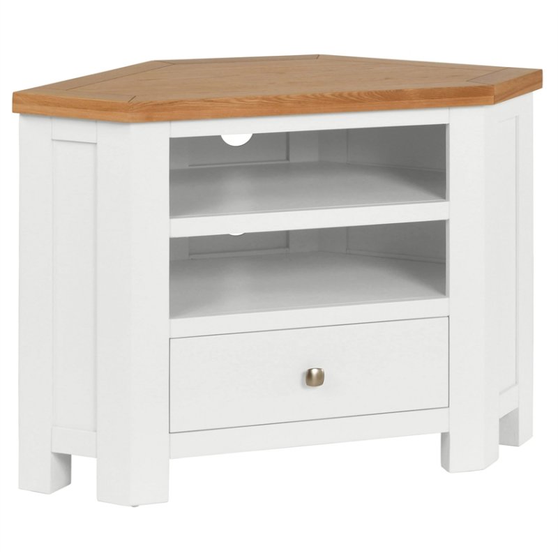 Thetford Dining Collection Corner TV Unit  / White