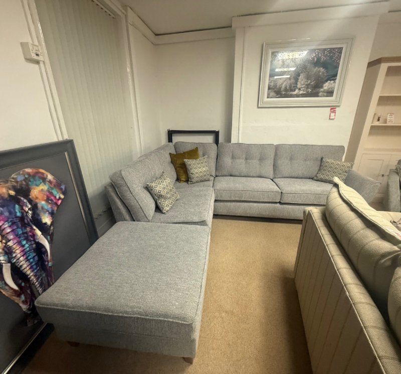 Cromer Large Corner Sofa Including Footstool