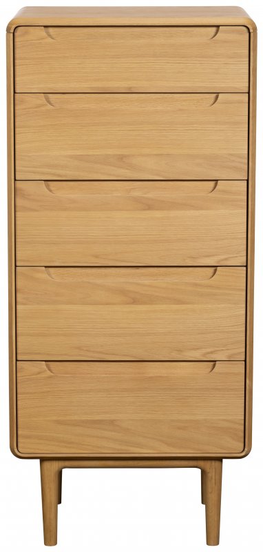 Winchester Bedroom 5 Drawer Tall Chest With Mirror