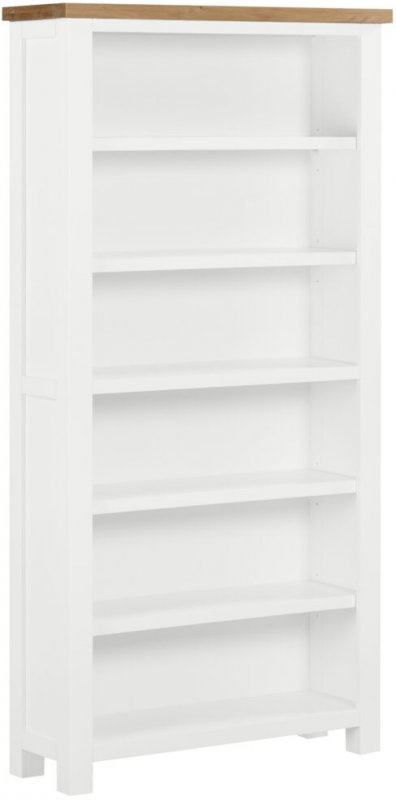 Tall Wide Bookcase  / White