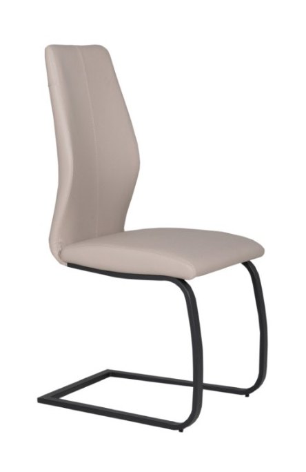 Salix Collection Dining Chair - Black Power Coated Legs -Taupe