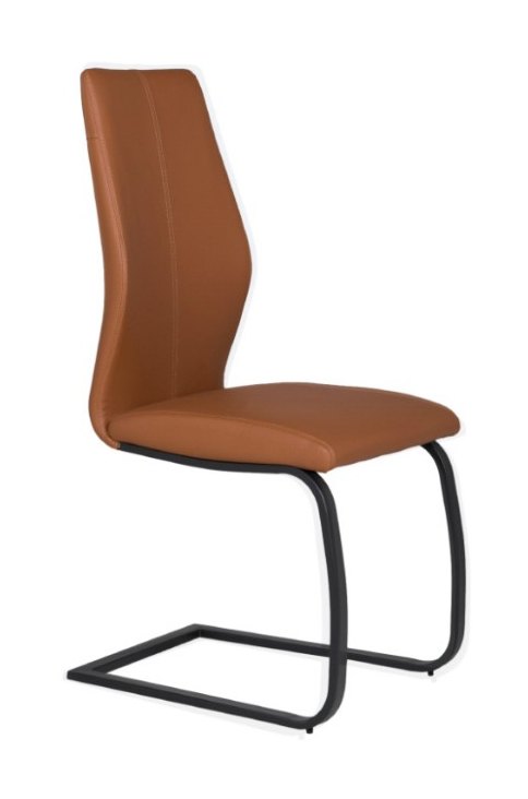 Salix Collection Dining Chair - Black Power Coated Legs - Tan