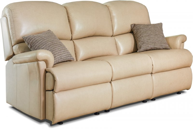 Nevada Standard Fixed 3-seater Leather1