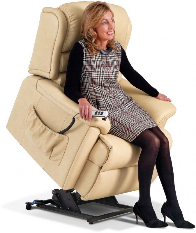 Olivia Small 1-motor Electric Riser Recliner Leather1