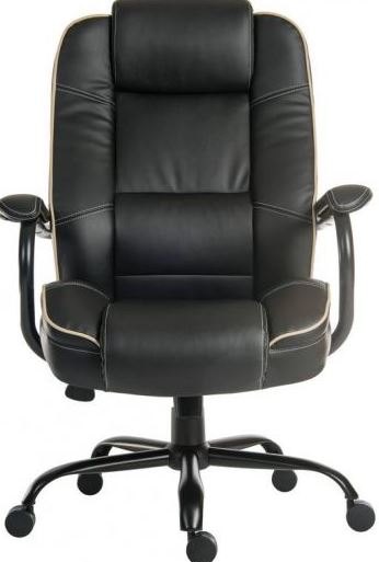 Maxus Duo Office Chair -  Black Bonded Leather
