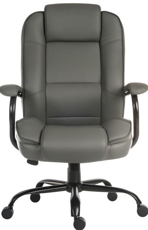 Maxus Duo Office Chair - Grey Bonded Leather