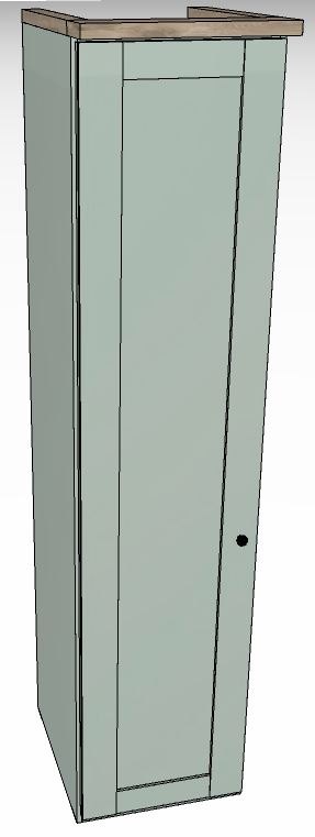 Ardley Bedroom Collection LHH 1 Door Carcase Colour