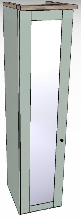 Ardley Bedroom Collection LHH 1 Door Mirrored