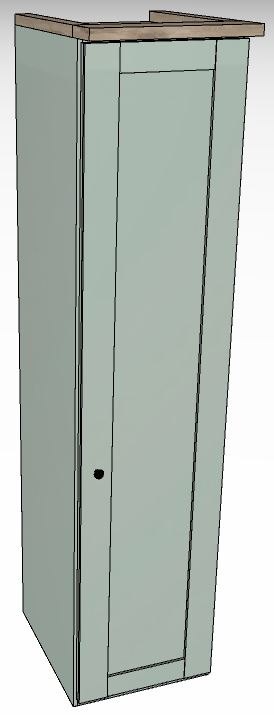 Ardley Bedroom Collection RHH 1 Door Carcase Colour