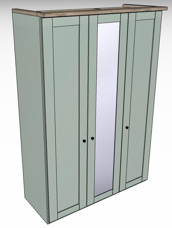 Ardley Bedroom Collection 3 Door 1 Centre Mirrored Door