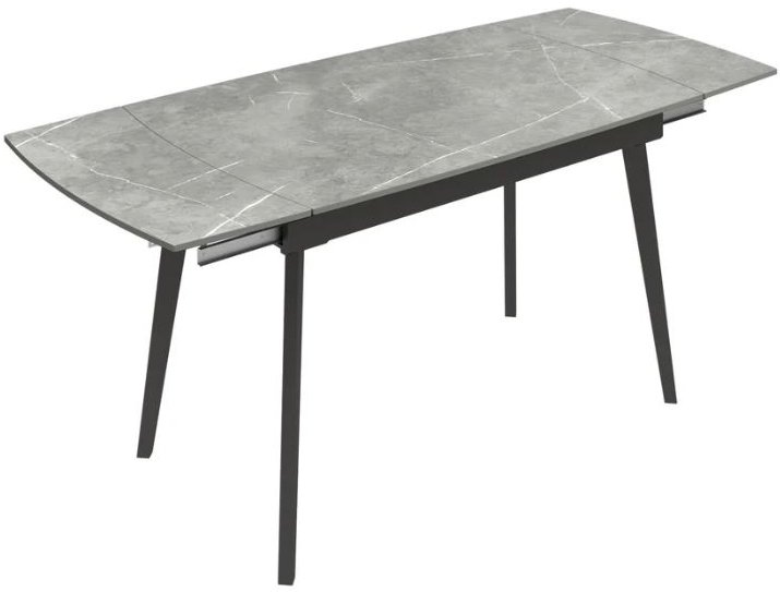 Torino 120-180cm Extending Dining Table - Matt Grey Ceramic