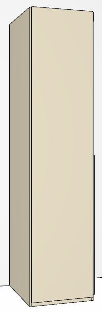 1 Door LHH Doors in Carcase Colour