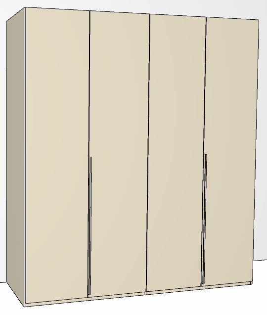 4 Doors Doors in Carcase Colour