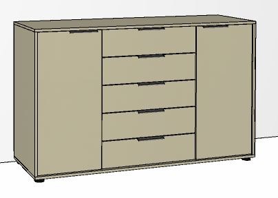 Combi Dresser Drawers Carcase Colour