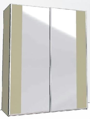 150cm 2 Door Robe 2 Mirrored Doors