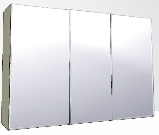 280cm 3 door Robe 3 Mirrored Doors