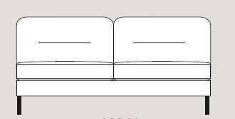 Mateo 196cm Armless Unit Fabric - Cat 120 - Dynamic Seat