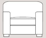 Ontario 102cm Chair Fabric - Cat 90 - Dynamic Seat