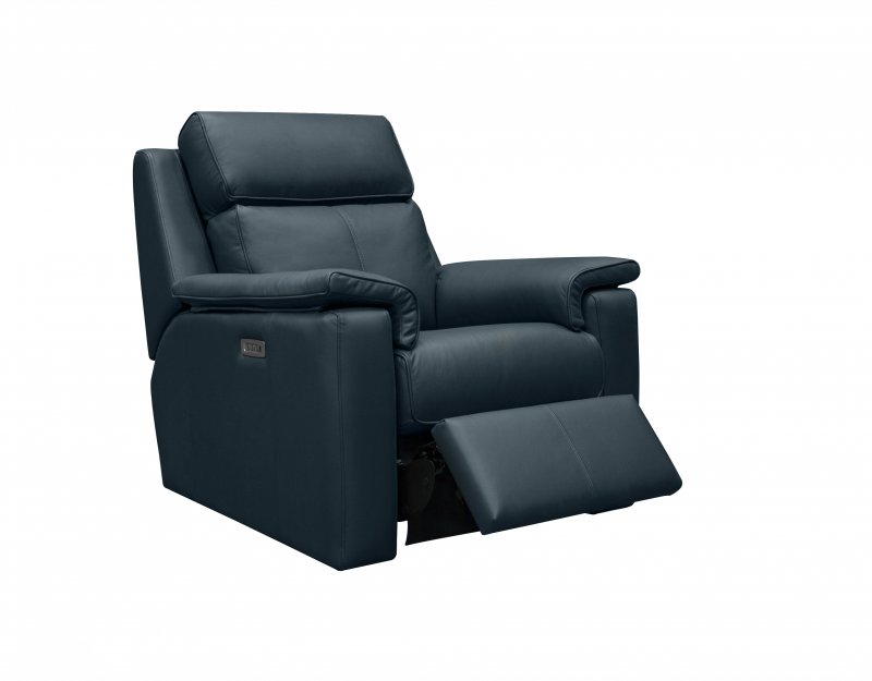 Small Sofa Electric Recliner DBL with USB Leather - L