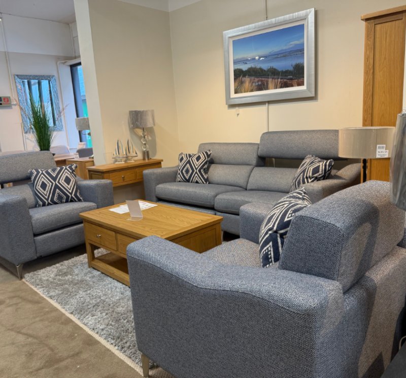 Mondello 1 x 3 Seater Powered Sofa 1 x Powered Recliner Chair 1 x Fixed Chair