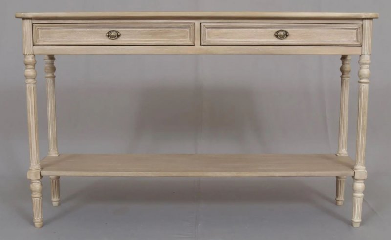 Ashley 2 Drawer Console with Shelf